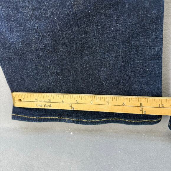 True Religion Jeans Womens 32 (14) Dark Blue Joey Flare Bell Bottom Hippie Jeans - Picture 14 of 14